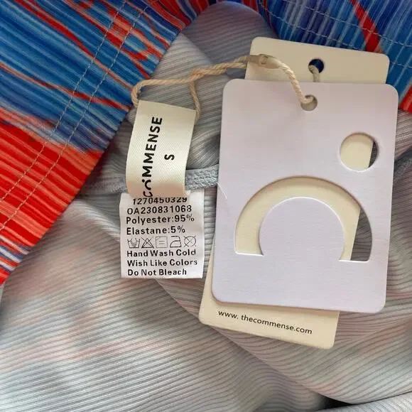 Commense Flaming Passions Long Dress Cowl V-Neck Sleeveless Size Small NEW - Picture 7 of 8